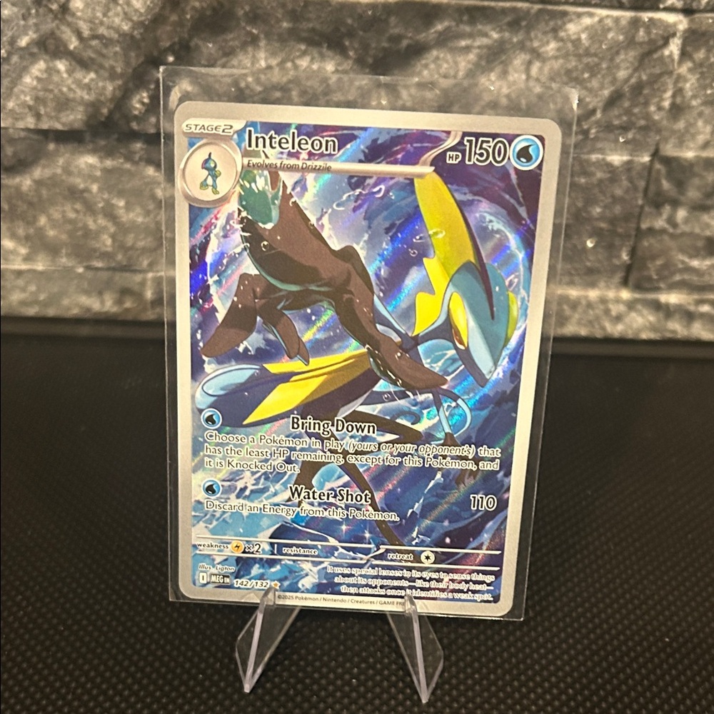Pokemon Inteleon 142/132 Illustration Rare Holo Card‎ from Mega Evolutions set